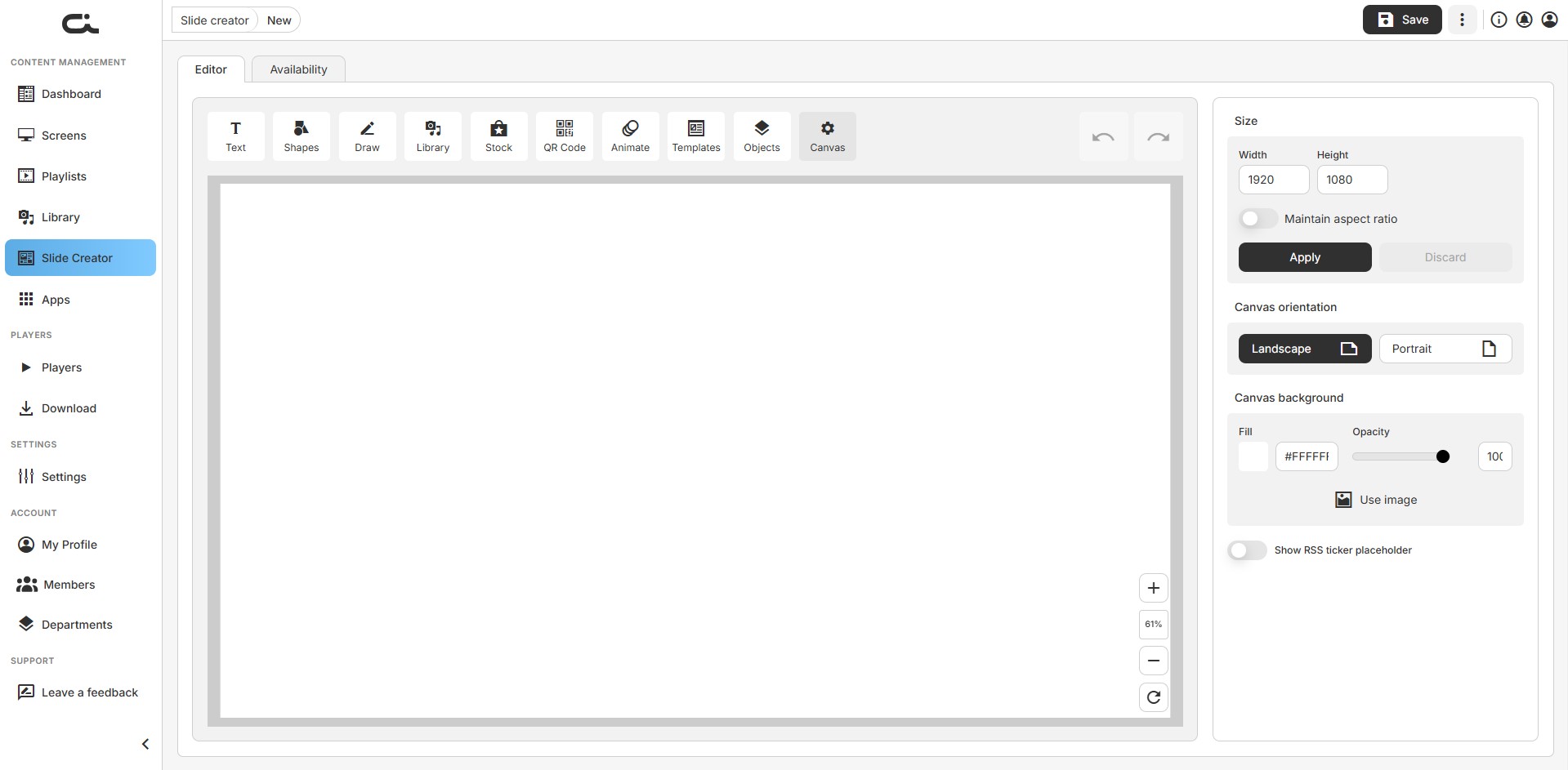 Slide Creator Editor