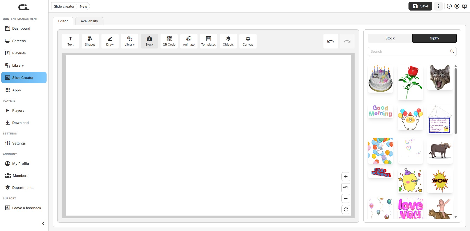 Stock Tool — Giphy